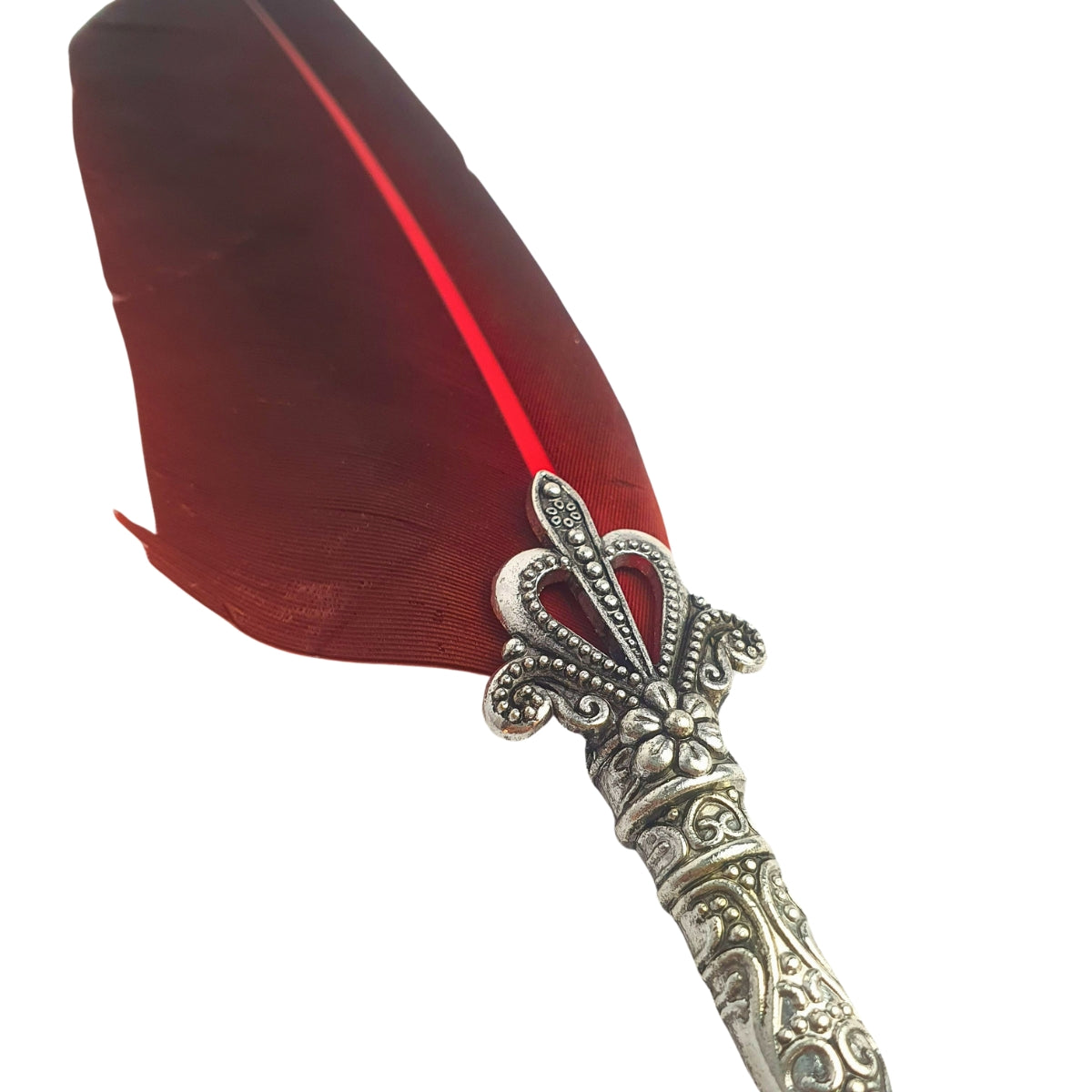 Caneta Tinteiro Simples Com Pena Vermelha Caneta Tinteiro Simples Com Pena Vermelha
